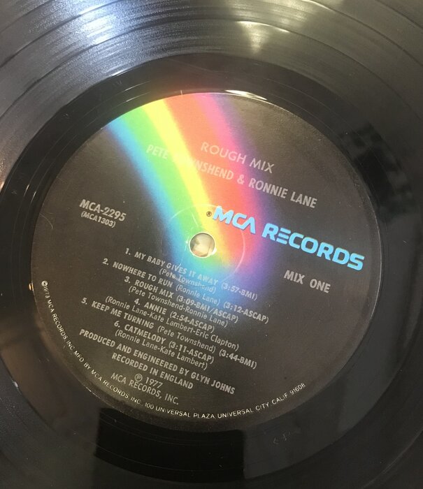 Pete Townshend, Ronnie Lane - Rough Mix - MCA2295 - Vinyl LP (USED)