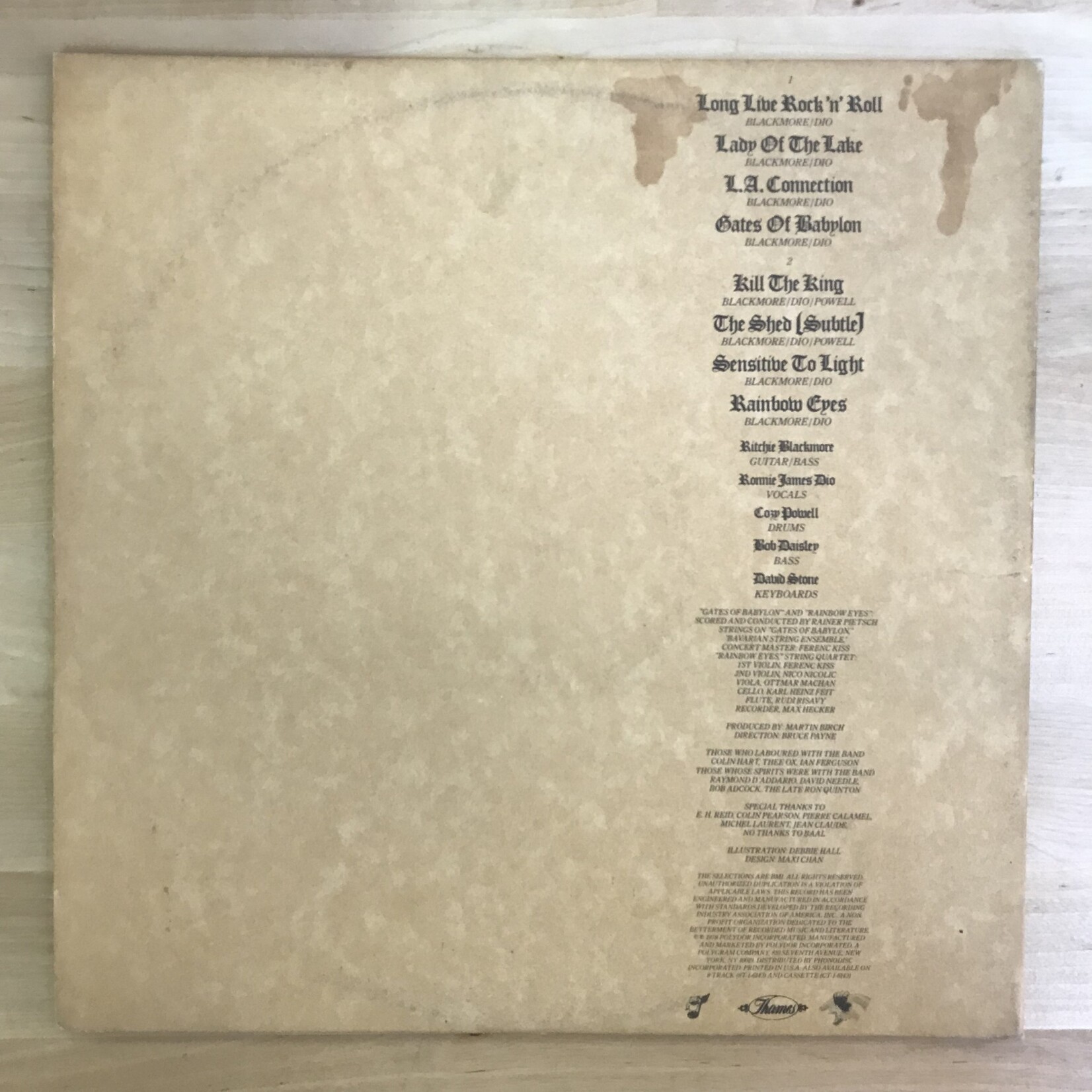 Rainbow - Long Live Rock ‘N’ Roll - PD 1 6143 - Vinyl LP (USED)
