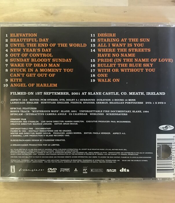 U2 - Go Home: Live From Slane Castle Ireland - DVD (USED)