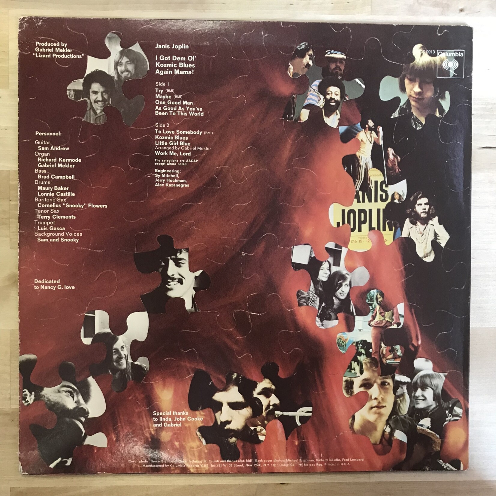 Janis Joplin - I Got Dem Ol’ Kozmic Blues Again Mama - KCS9913 - Vinyl LP (USED)