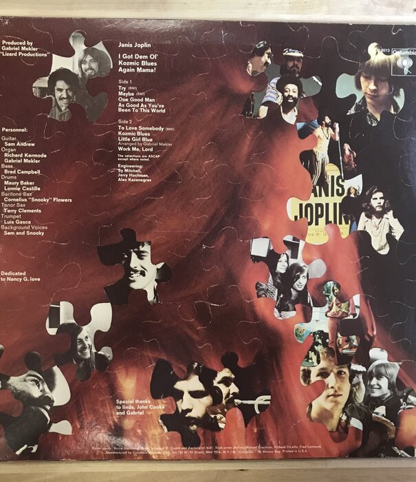 Janis Joplin - I Got Dem Ol’ Kozmic Blues Again Mama - KCS9913 - Vinyl LP (USED)