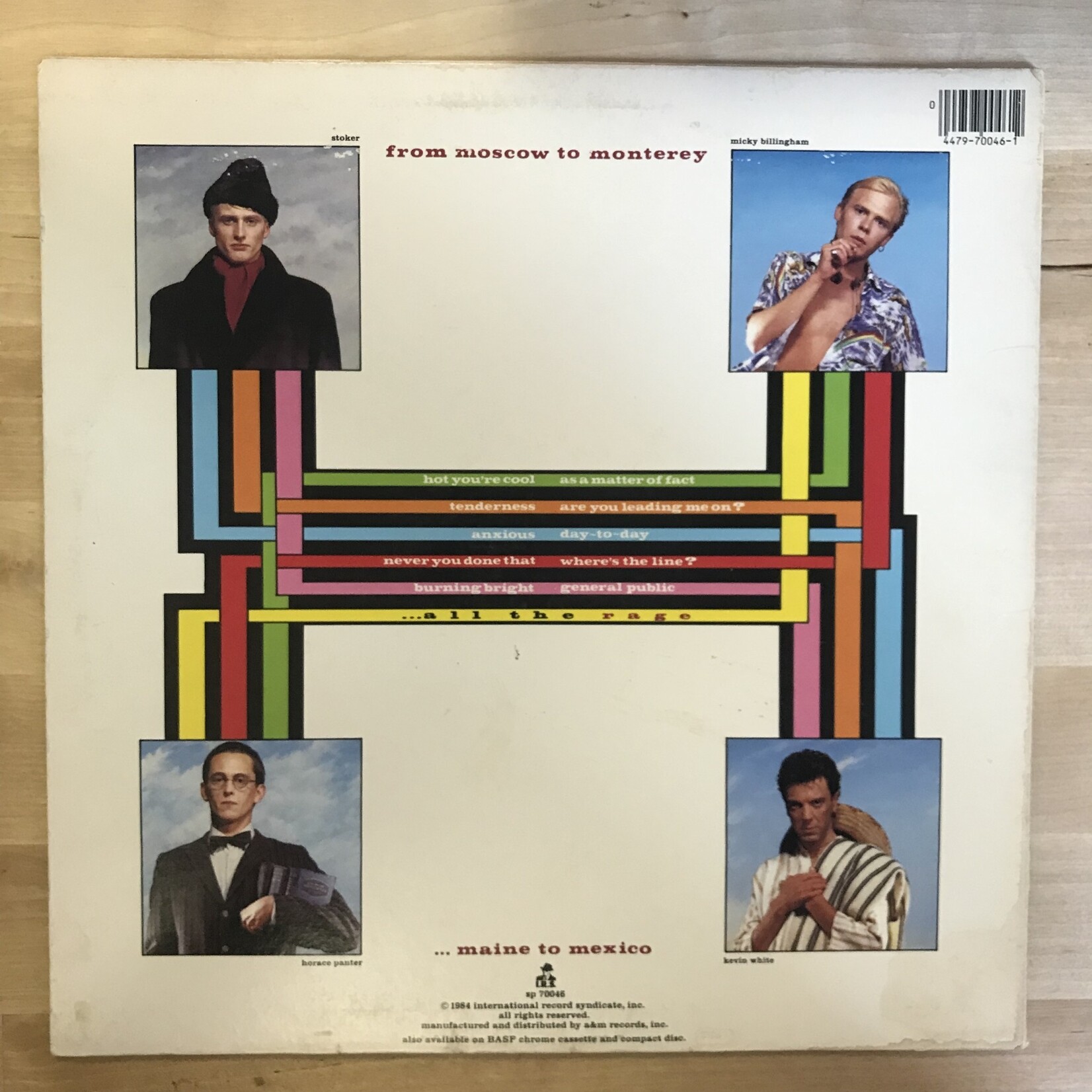 General Public - All The Rage - SP 70046 - Vinyl LP (USED)