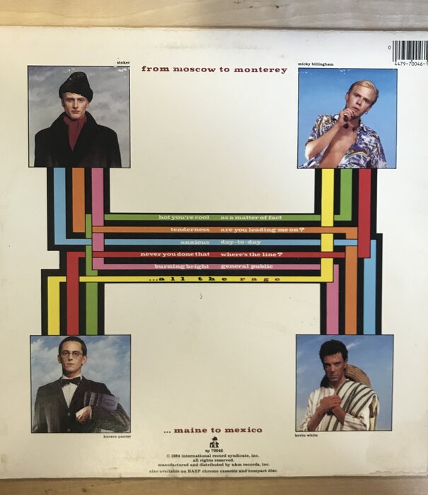 General Public - All The Rage - SP 70046 - Vinyl LP (USED)