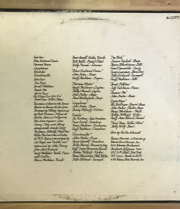 Geoff & Maria Muldaur - Sweet Potatoes - MS2075 - Vinyl LP (USED)