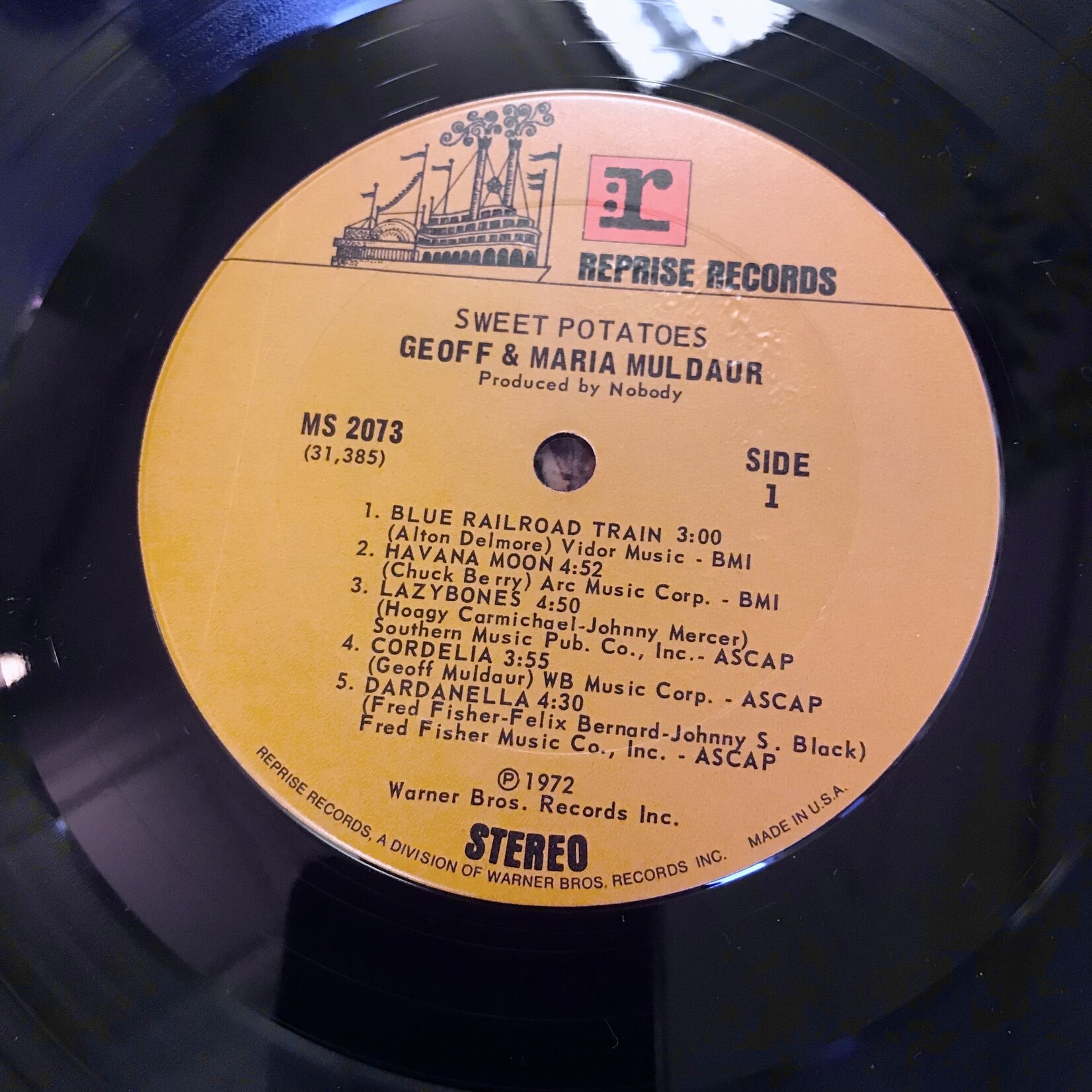 Geoff & Maria Muldaur - Sweet Potatoes - MS2075 - Vinyl LP (USED)
