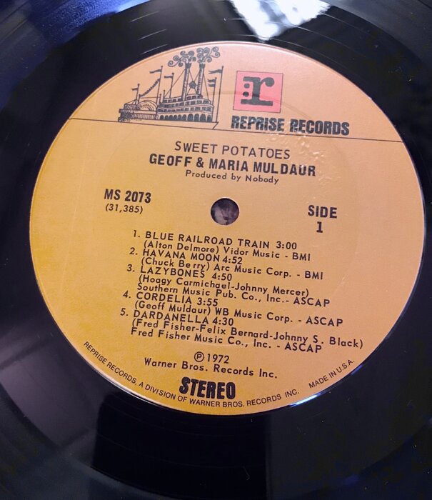 Geoff & Maria Muldaur - Sweet Potatoes - MS2075 - Vinyl LP (USED)