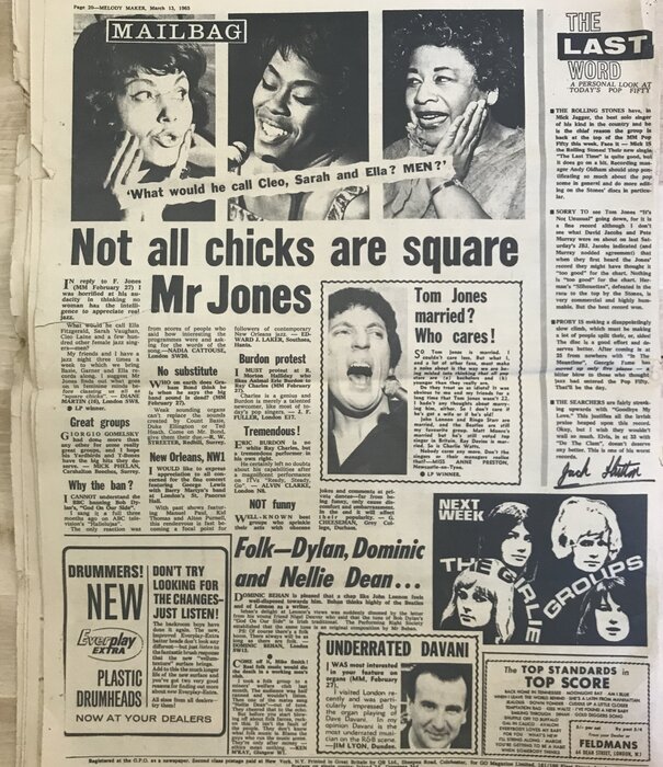 Melody Maker - March 13, 1965 (Mick Jagger) - Newspaper (VINTAGE)