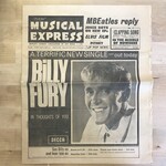 New Musical Express - June 18, 1965 (Billy Fury) - Newspaper (VINTAGE)