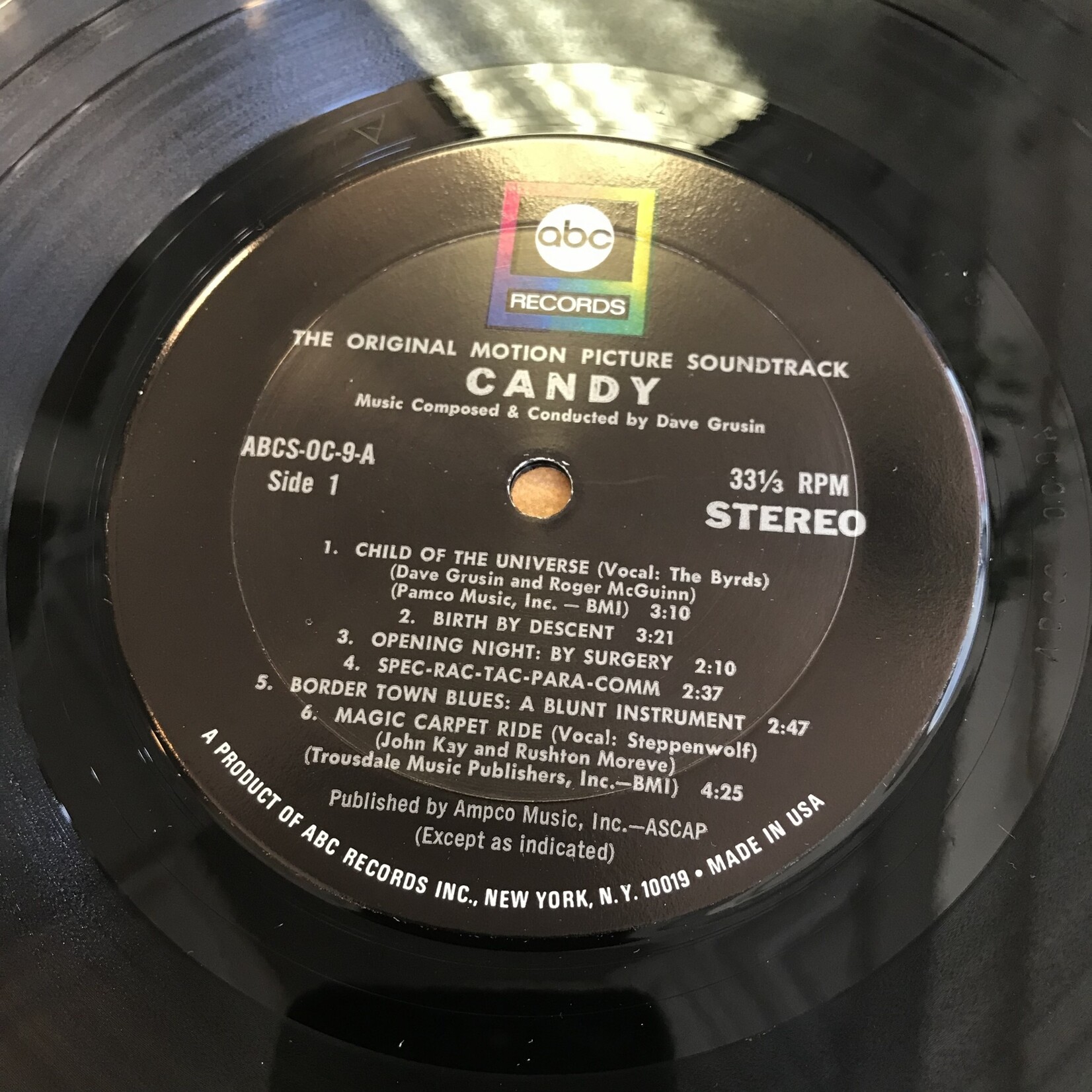 Candy - Original Motion Picture Soundtrack - ABCS 0C 9 - Vinyl LP (USED)