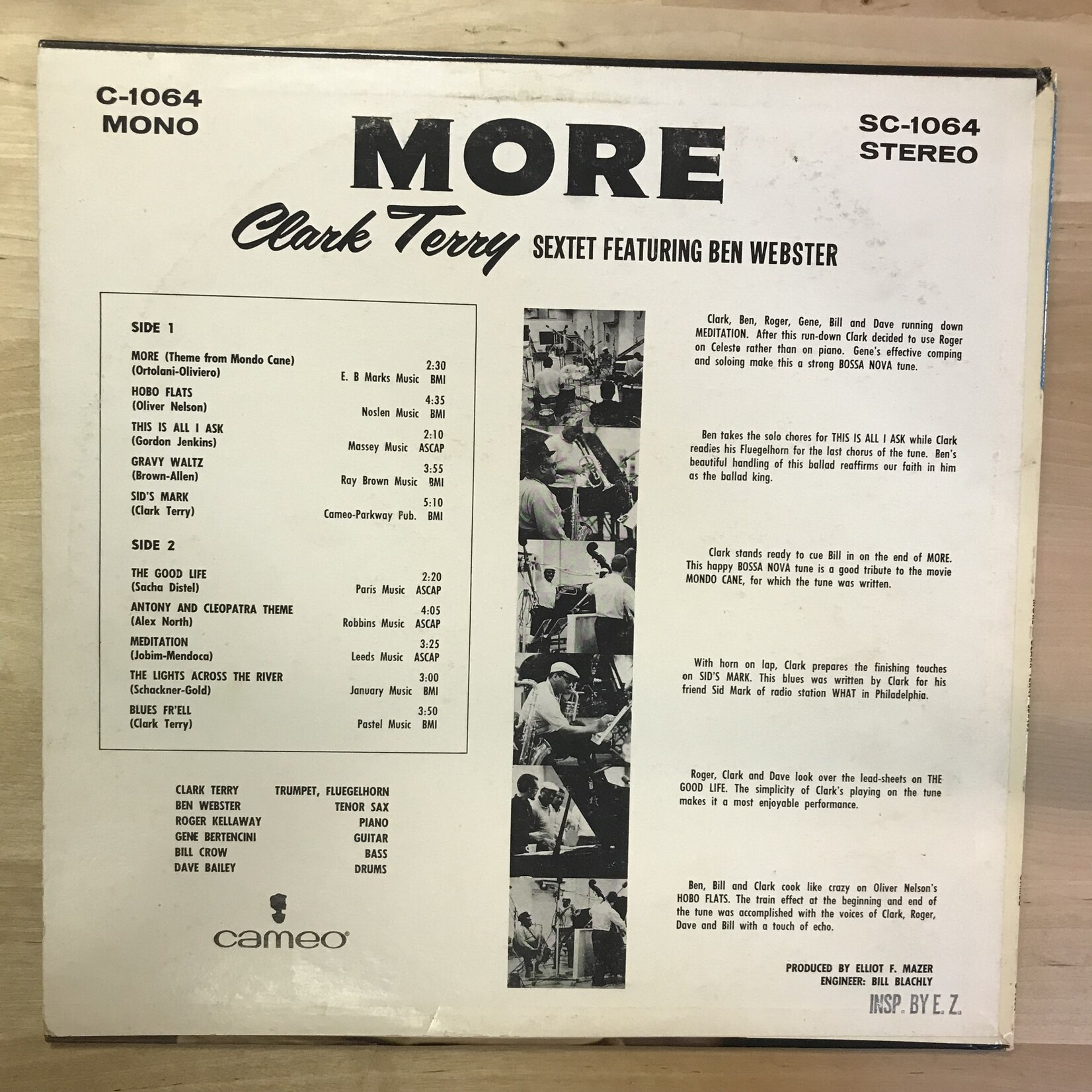 Clark Terry - More (Theme From Mondo Cane) - C 1064 - Vinyl LP (USED)