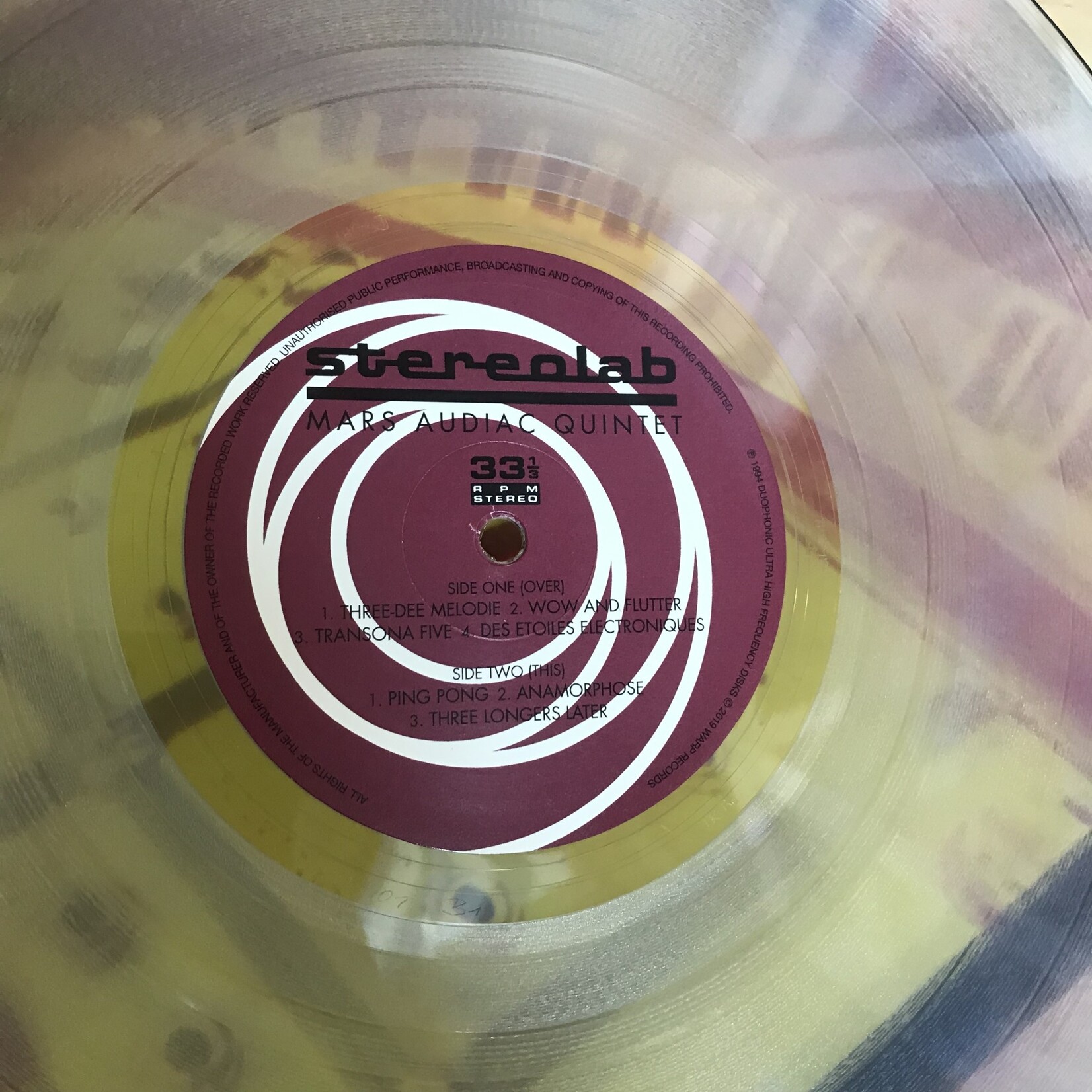 Stereolab - Mars Audiac Quintet (LTD. EXPANDED / CLEAR VINYL) - D UHFD05R - Vinyl LP (USED)