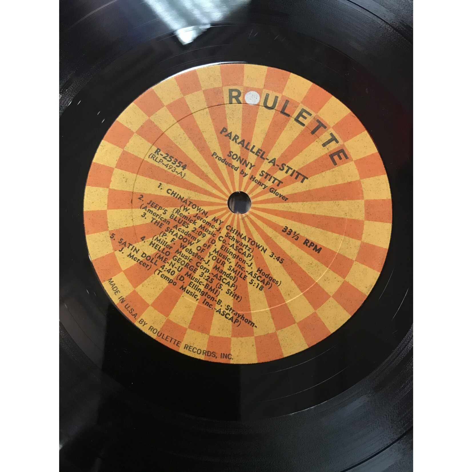 Sonny Stitt - Parallel-A-Stitt - R25354 - Vinyl LP (USED - DJ COPY)