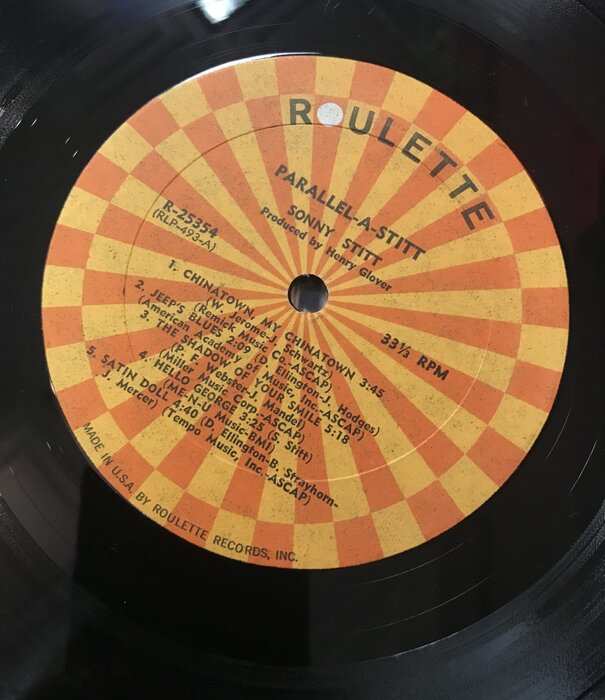 Sonny Stitt - Parallel-A-Stitt - R25354 - Vinyl LP (USED - DJ COPY)