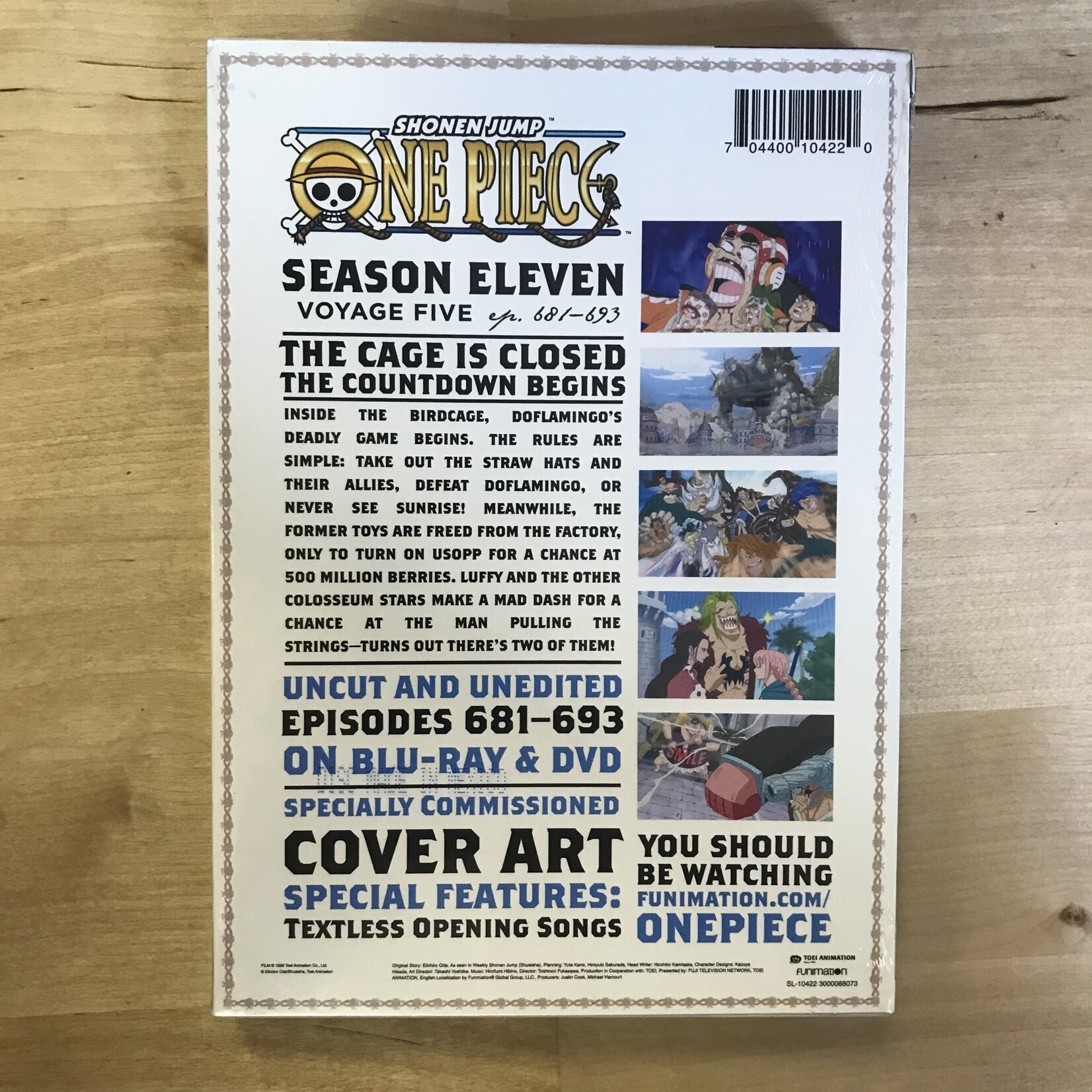 Shonen Jump One Piece - Season Eleven Voyage Five Ep. 681-693 - DVD (USED - SEALED)