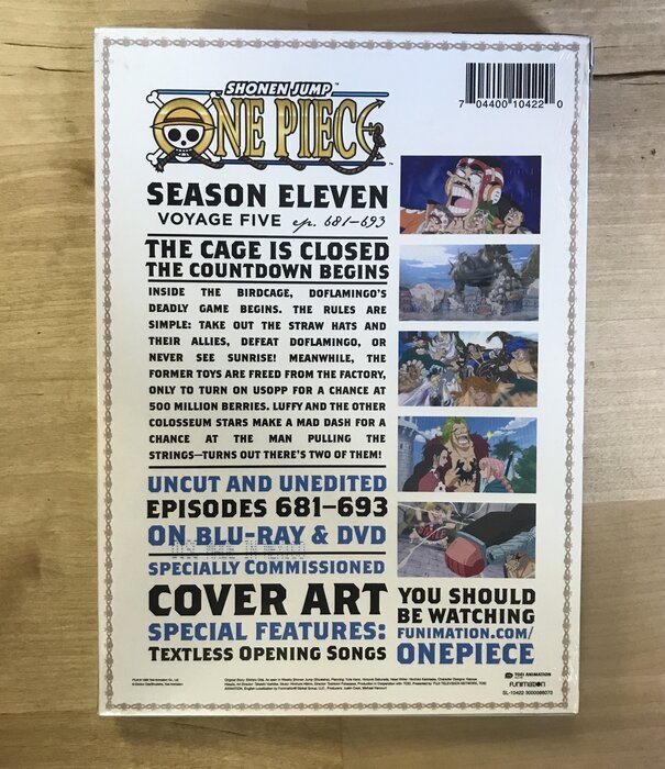 Shonen Jump One Piece - Season Eleven Voyage Five Ep. 681-693 - DVD (USED - SEALED)