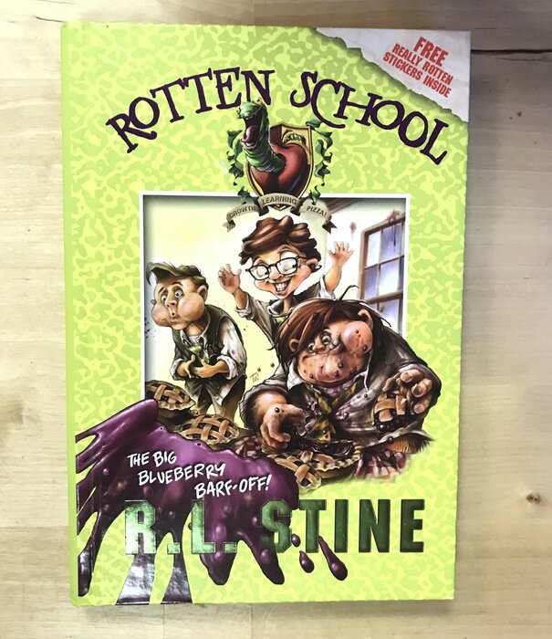 R.L. Stine - Rotten School: The Big Blueberry Barf-Off! - Hardback (USED)