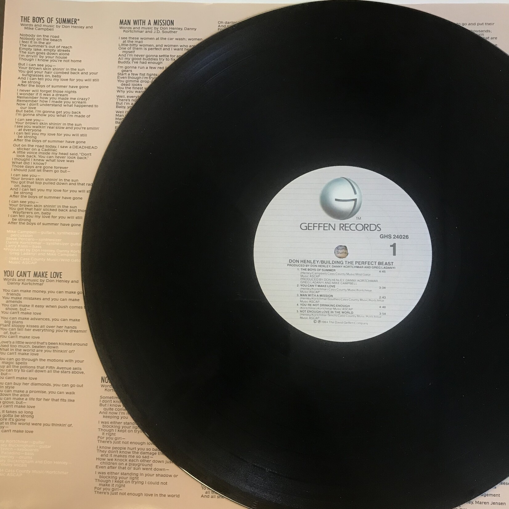 Don Henley - Building The Perfect Beast - GHS2406 - Vinyl LP (USED)
