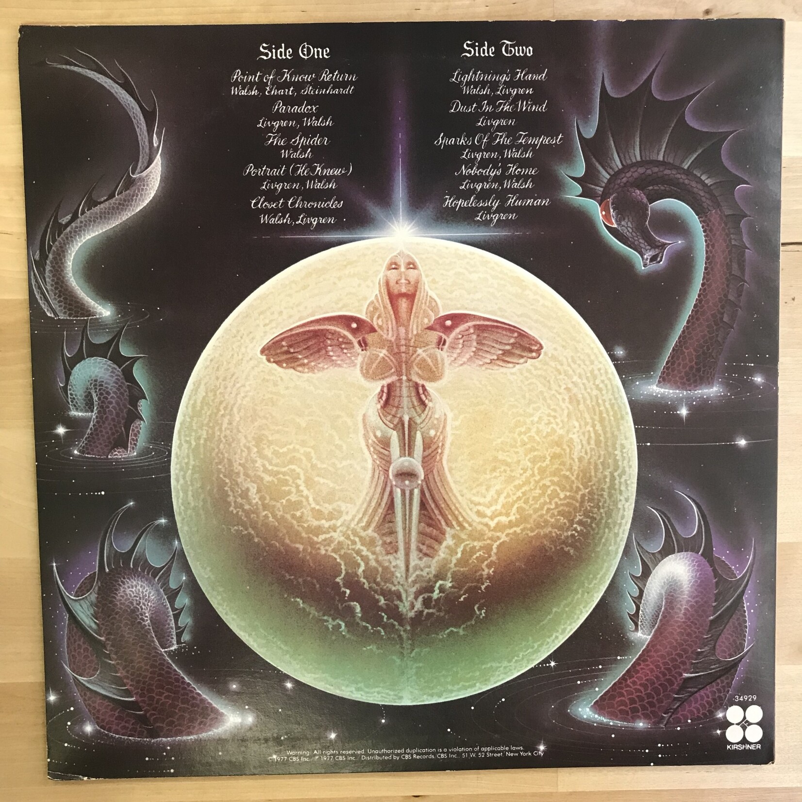 Kansas - Point Of No Return - AL 34929 - Vinyl LP (USED)