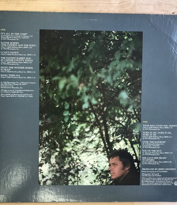 Tom T. Hall - Greatest Hits Volume III - SRM 1 5008 - Vinyl LP (USED)