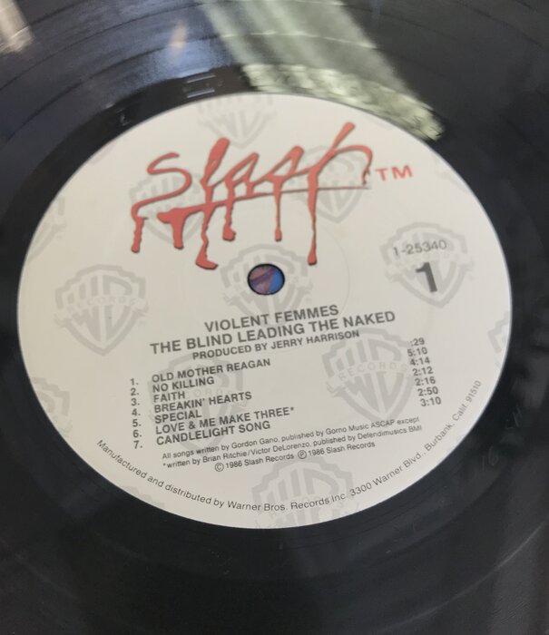 Violent Femmes - The Blind Leading The Naked - 1 25340 - Vinyl LP (USED)