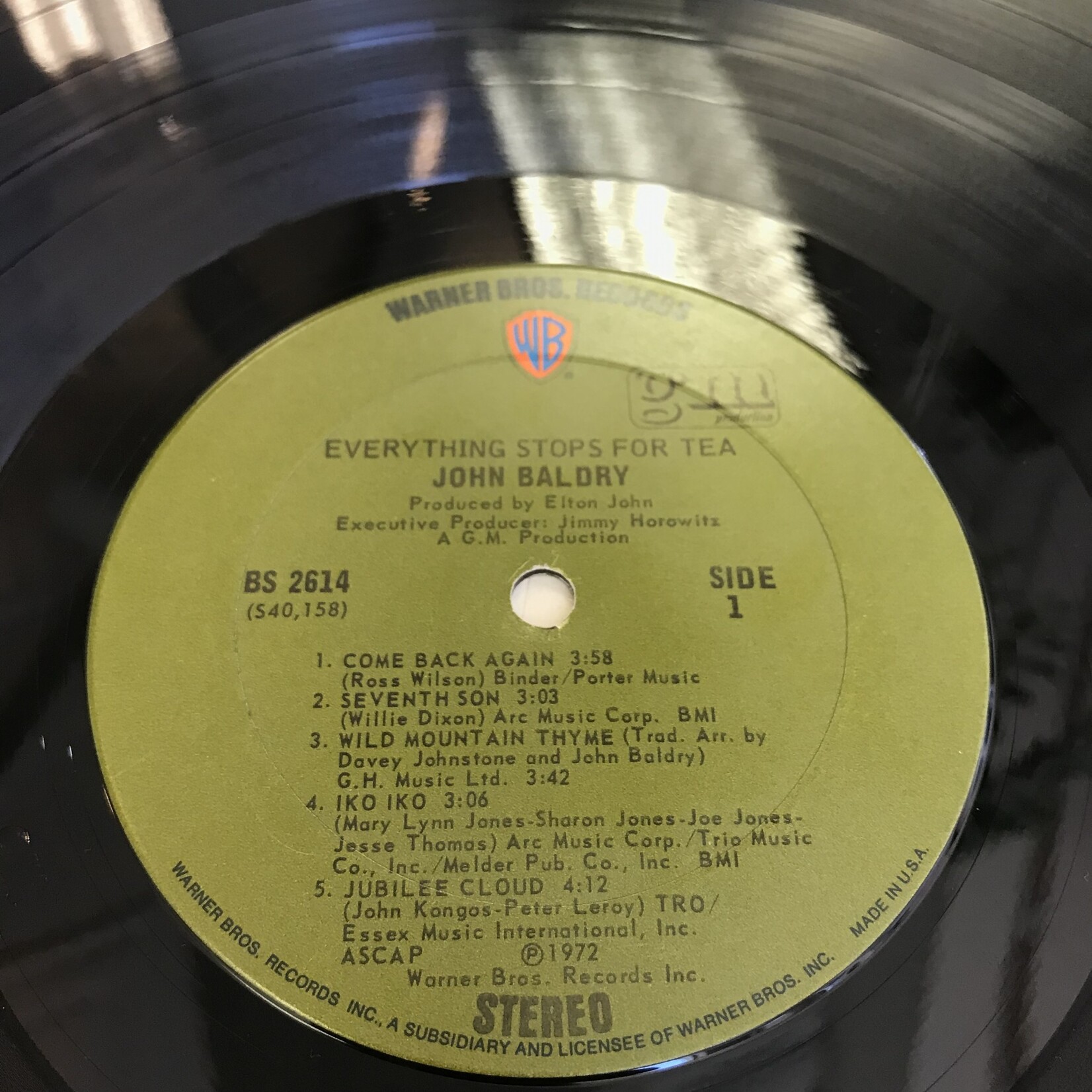 John Baldry - Everything Stops For Tea - BS2614 - Vinyl LP (USED)