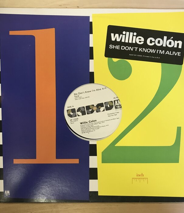 Willie Colon - She Don't Know I'm Alive (PROMO) - SP 0012 - Vinyl 12-Inch Single (USED)