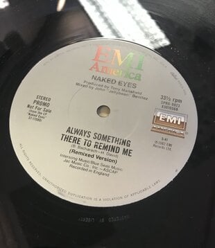 Naked Eyes - Always Something There To Remind Me (PROMO) - SPRO 9923 - Vinyl 12-Inch Single (USED)
