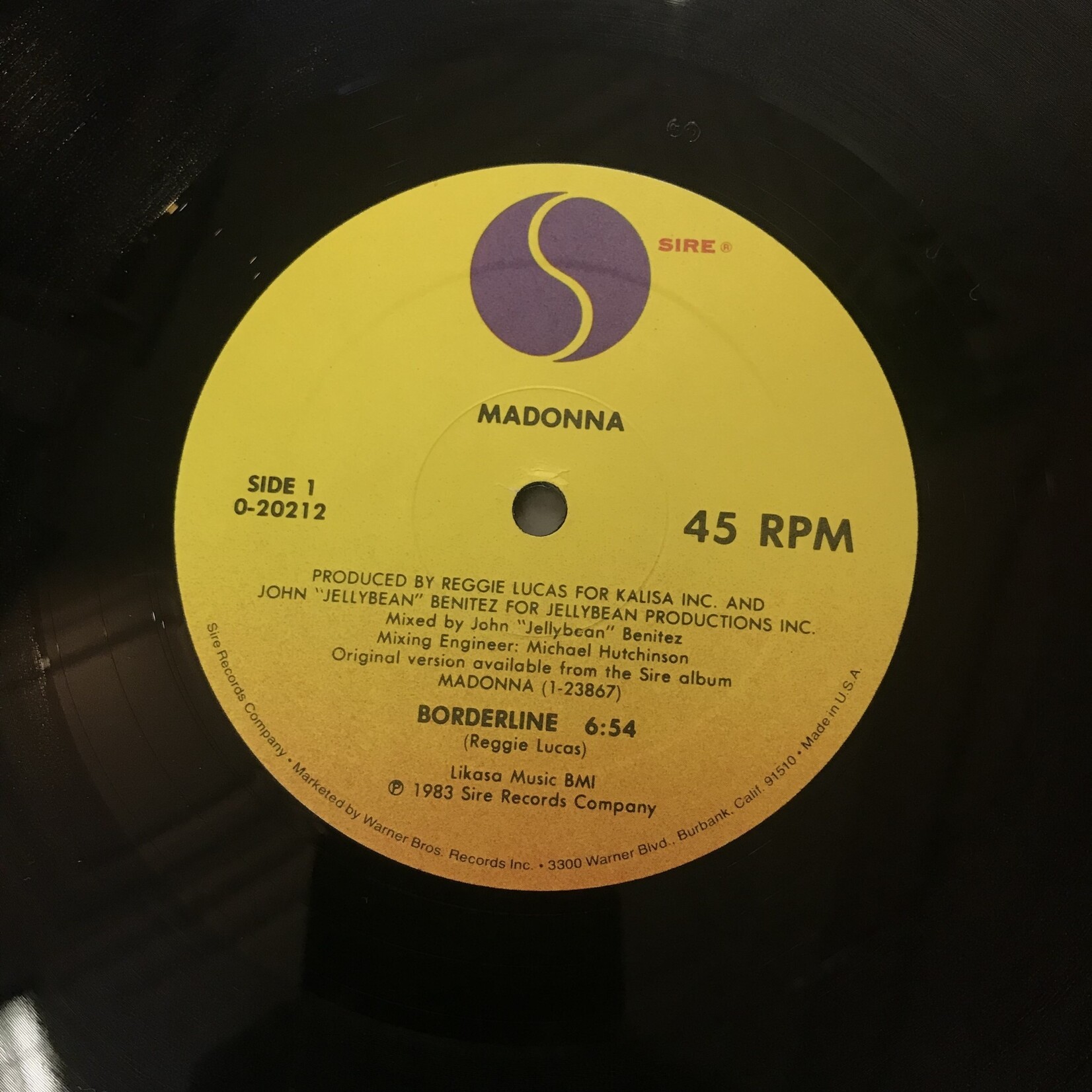 Madonna - Borderline / Lucky Star - 20212 - Vinyl 12-Inch Single (USED)