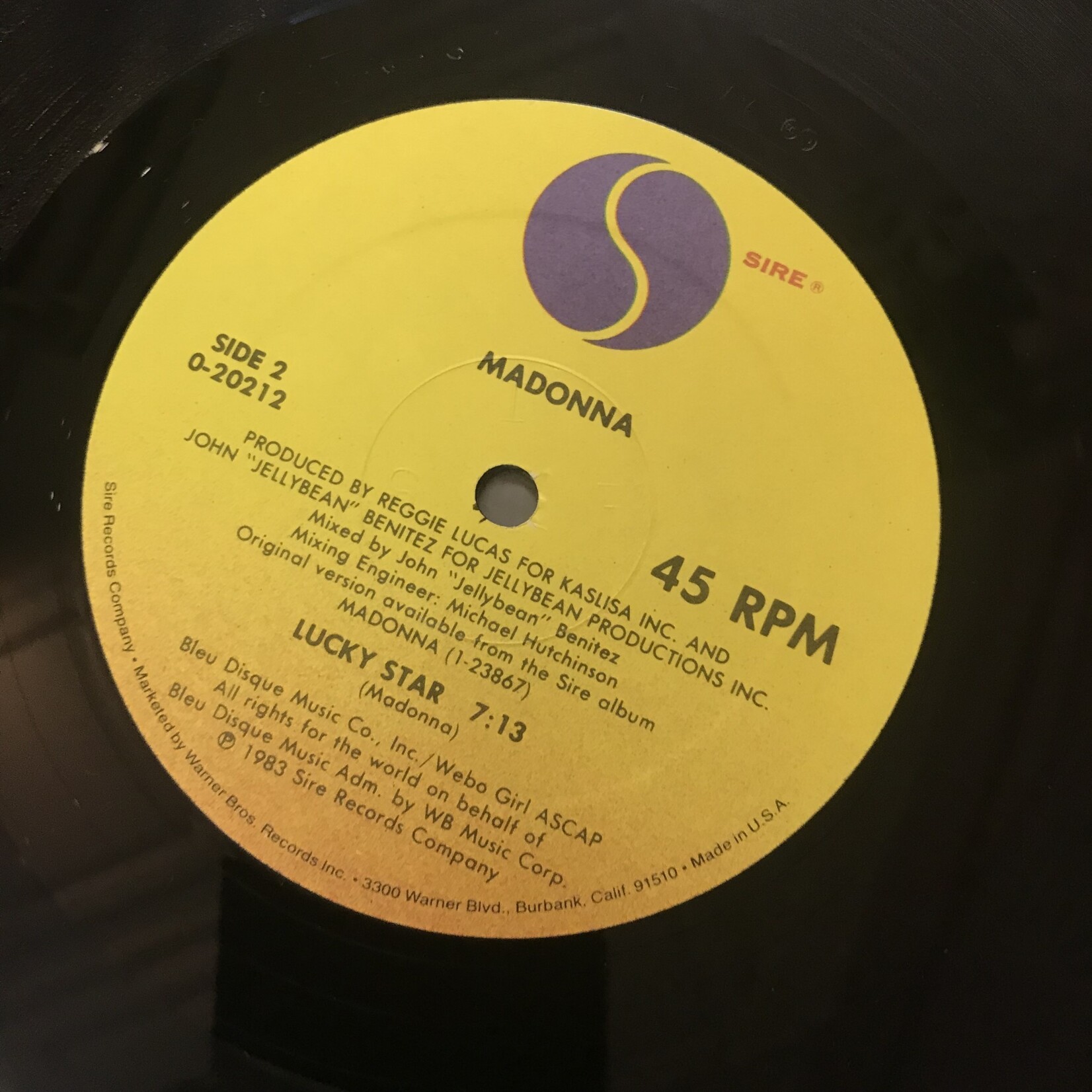 Madonna - Borderline / Lucky Star - 20212 - Vinyl 12-Inch Single (USED)