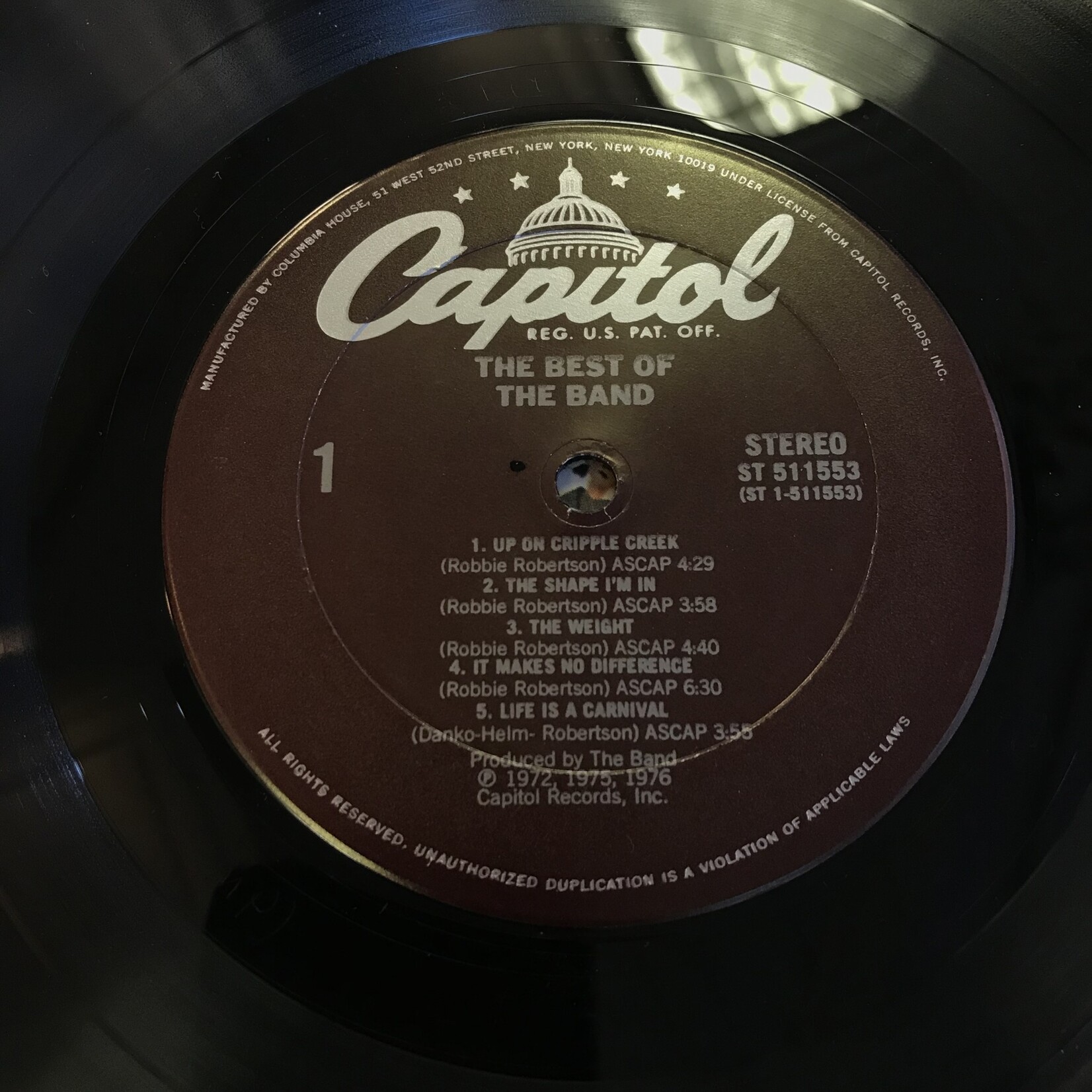 Band - The Best Of The Band - ST 511553 - Vinyl LP (USED)