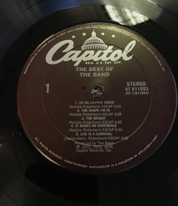 Band - The Best Of The Band - ST 511553 - Vinyl LP (USED)