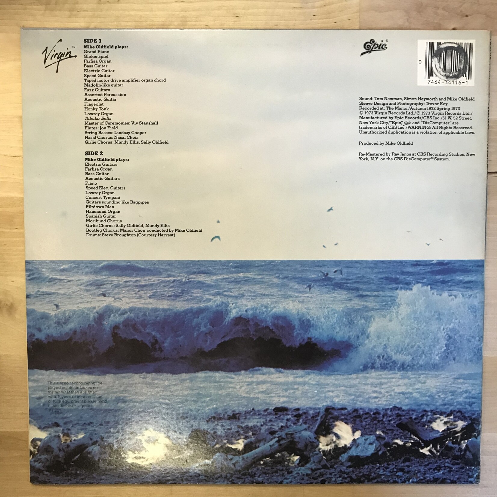 Mike Oldfield - Tubular Bells - PE 34116 - Vinyl LP (USED)