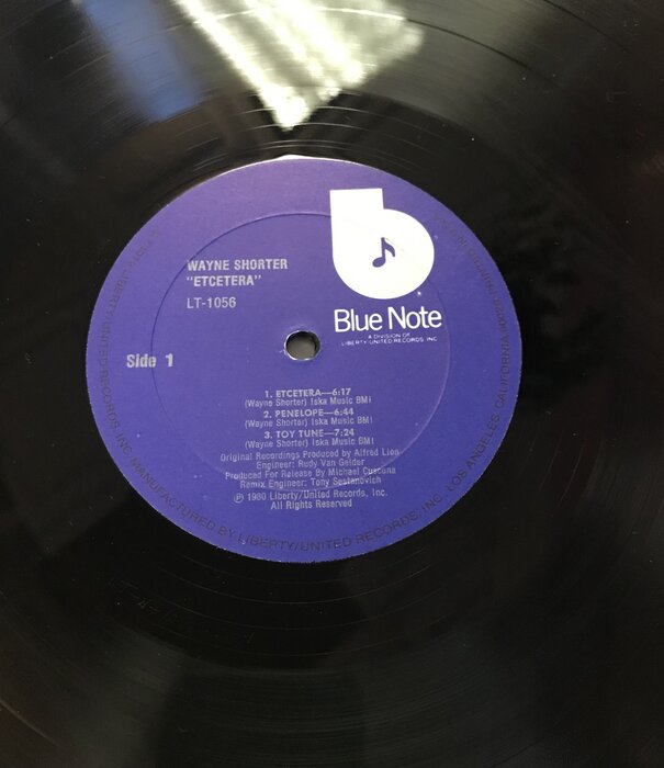 Wayne Shorter - Etcetera - LT 1056 - Vinyl LP (USED)