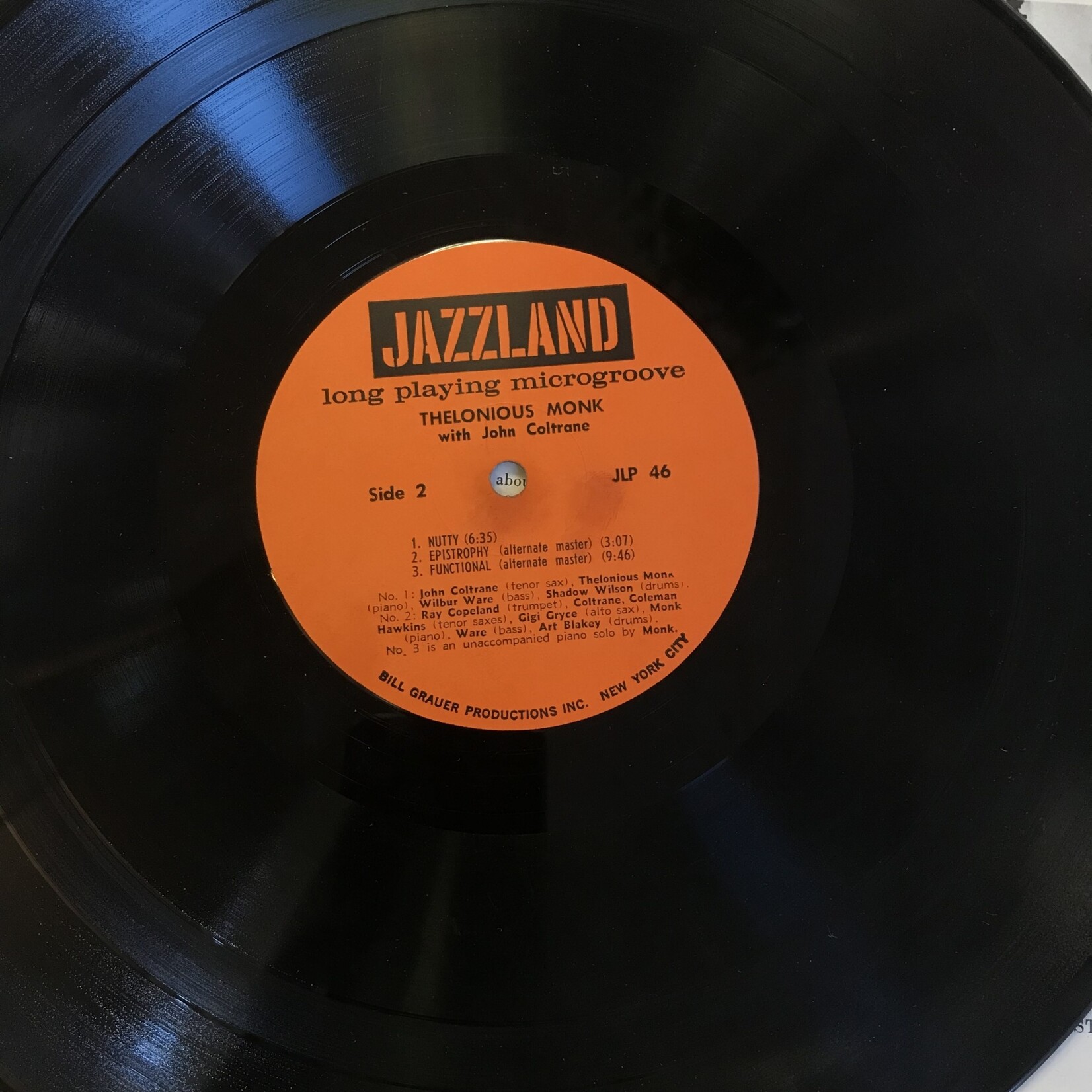 Thelonious Monk - With John Coltrane - JLP46 - Vinyl LP (USED)