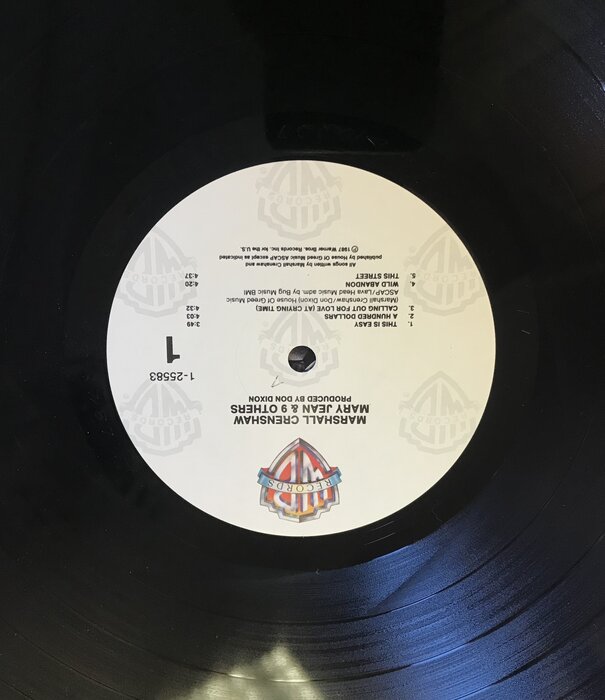 Marshall Crenshaw - Mary Jean & 9 Others - 1 25583 - Vinyl LP (USED)