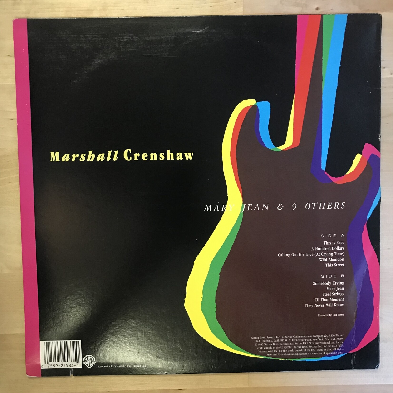 Marshall Crenshaw - Mary Jean & 9 Others - 1 25583 - Vinyl LP (USED)