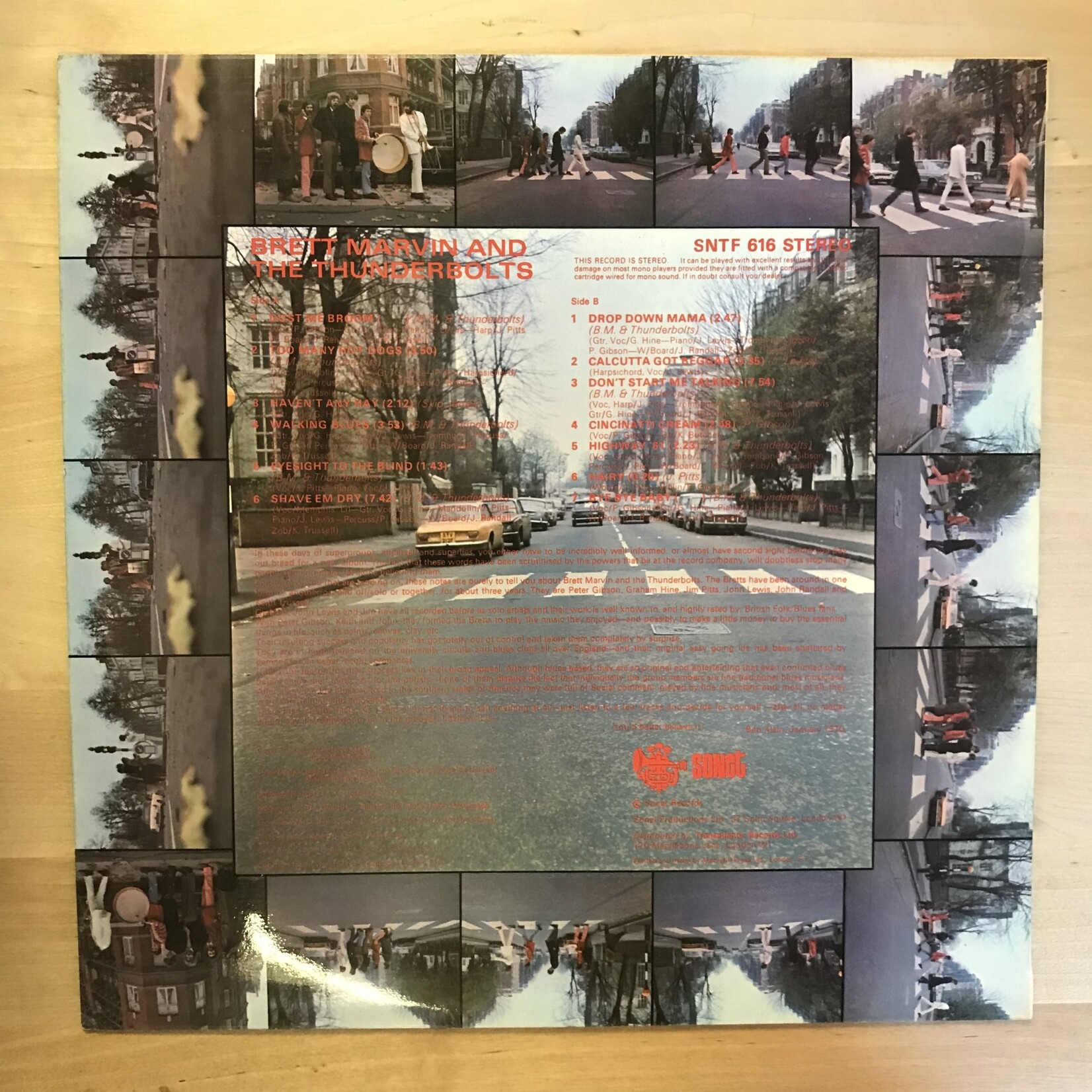 Brett Marvin & The Thunderbolts - Brett Marvin & The Thunderbolts - SNTF 616 - Vinyl LP (USED)