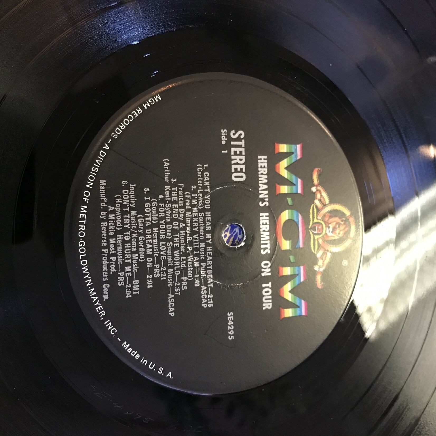 Herman’s Hermits - (Their Second Album) On Tour - SE4295 - Vinyl LP (USED)