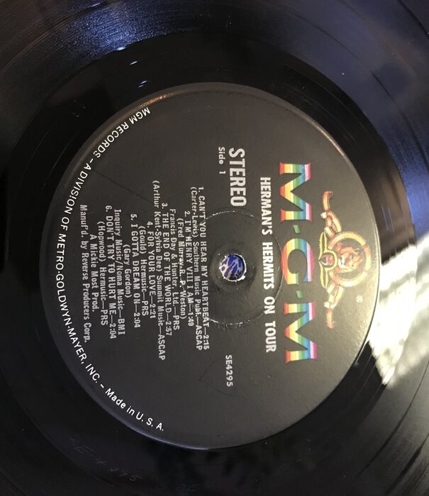 Herman’s Hermits - (Their Second Album) On Tour - SE4295 - Vinyl LP (USED)