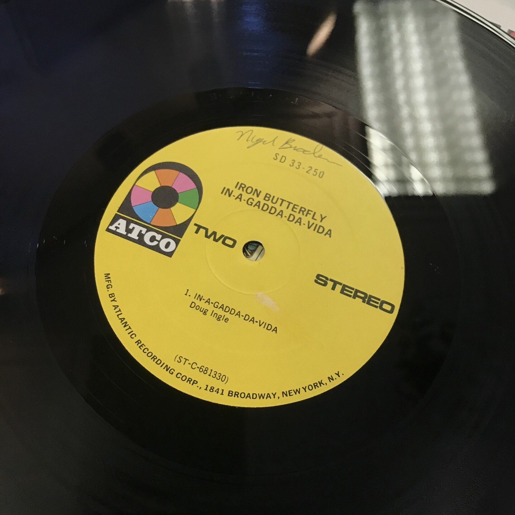 Iron Butterfly - In-A-Gadda-Da-Vida (Misprint / Terra Haute) - SD 33 250 - Vinyl LP (USED)