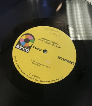 Iron Butterfly - In-A-Gadda-Da-Vida (Misprint / Terra Haute) - SD 33 250 - Vinyl LP (USED)