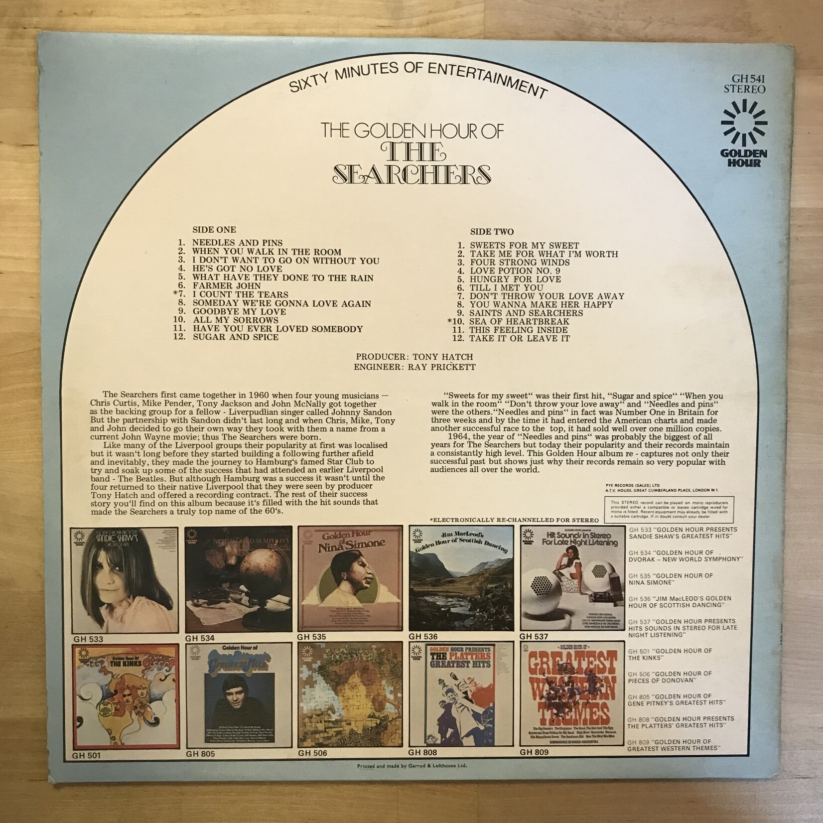Searchers - Golden Hour Of The Searchers - GH 541 - Vinyl LP (USED UK)