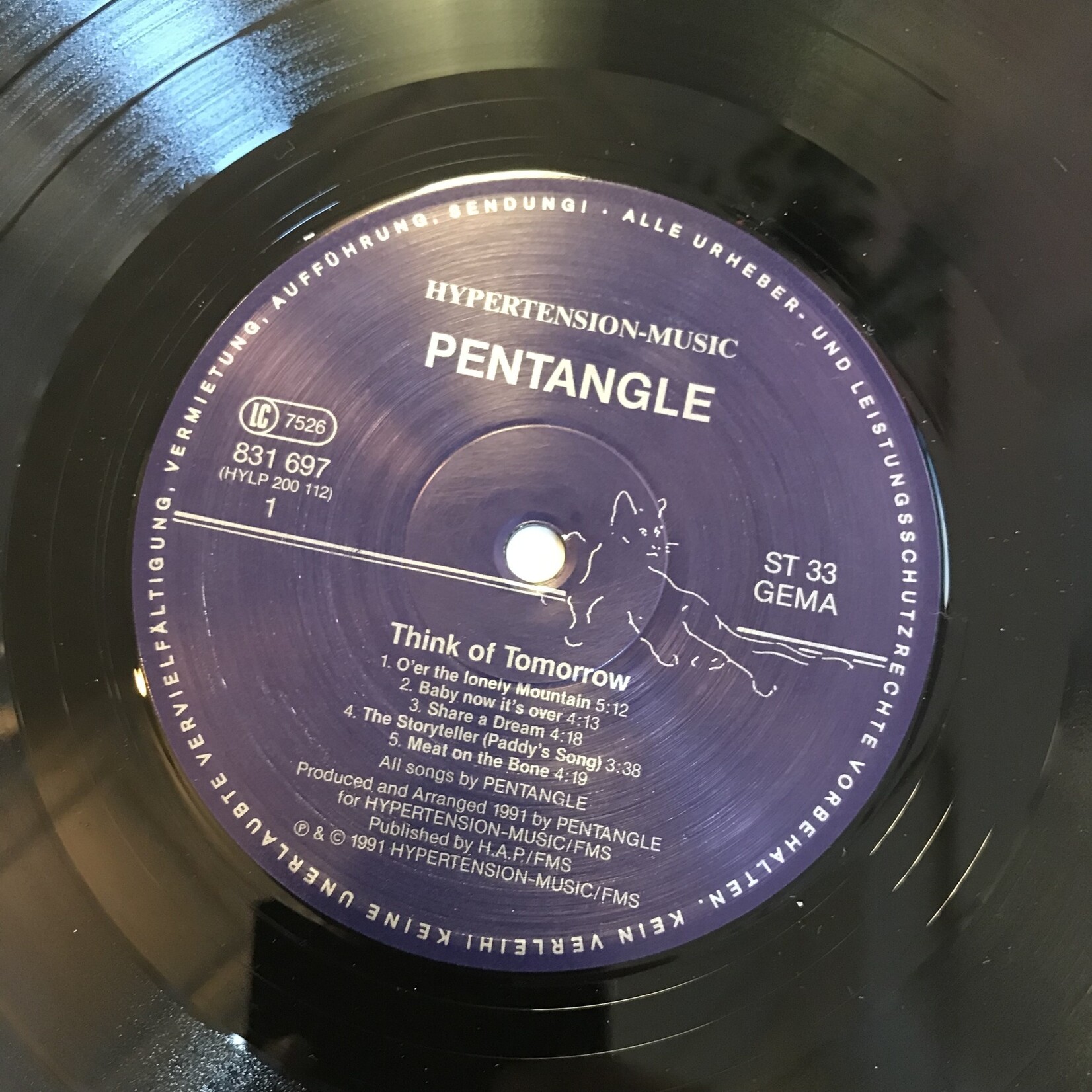 Pentangle - Think Of Tomorrow - HYLP 200 112 - Vinyl LP (USED - GERMANY)