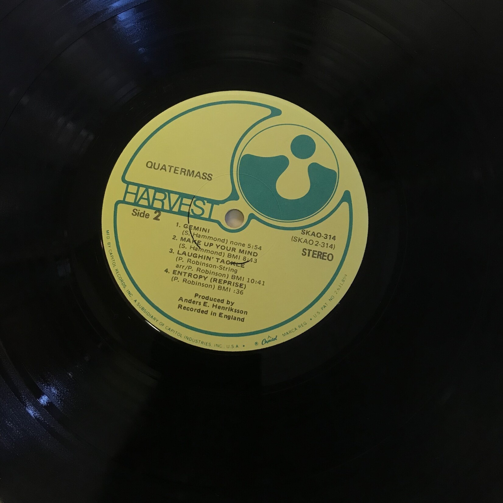 Quartermass - Quartermass - SKAO 314 - Vinyl LP (USED)
