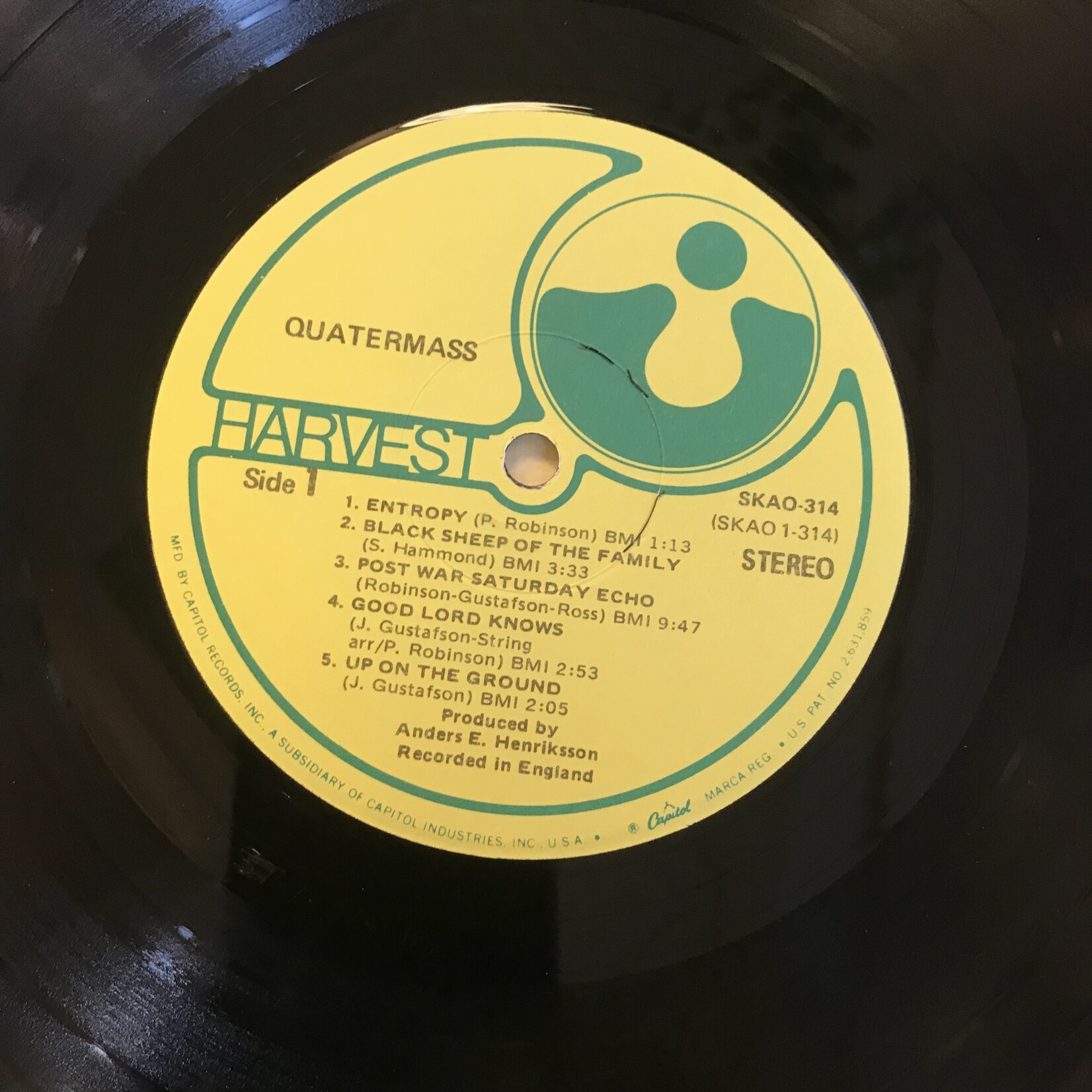 Quartermass - Quartermass - SKAO 314 - Vinyl LP (USED)