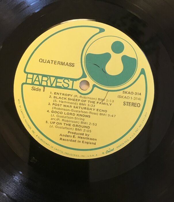 Quartermass - Quartermass - SKAO 314 - Vinyl LP (USED)