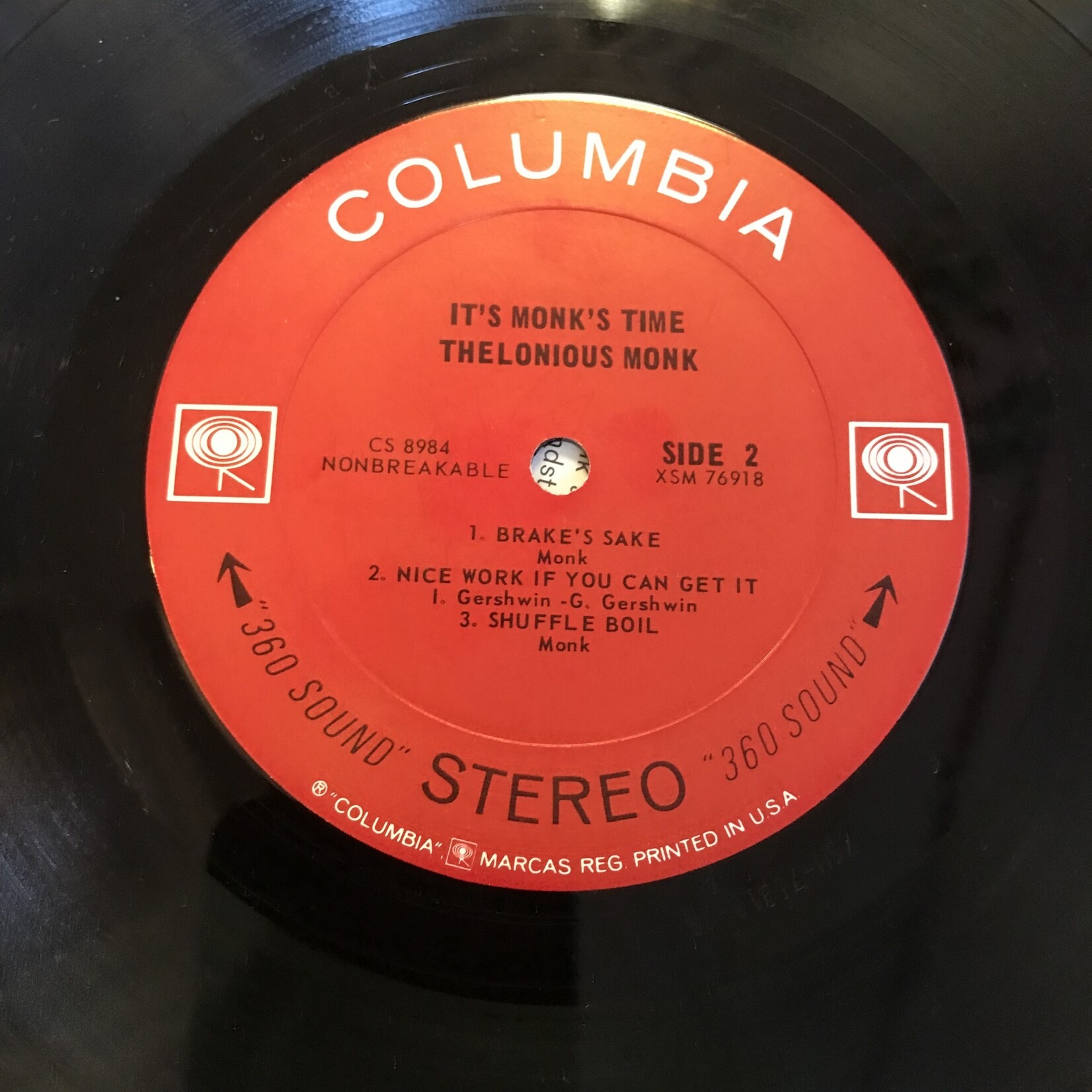 Thelonious Monk - It’s Monk’s Time - CS 8984 - Vinyl LP (USED)