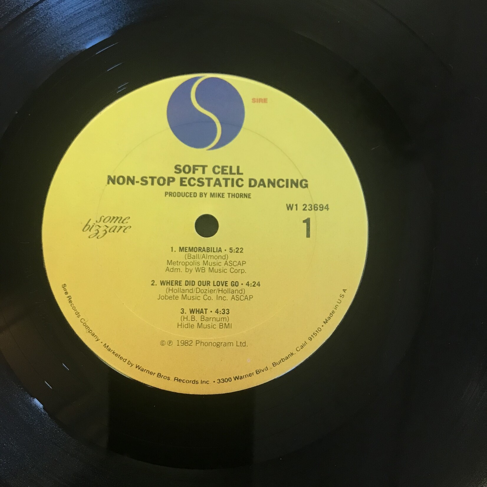 Soft Cell - Non Stop Ecstatic Dancing (Columbia House) - W1 23694 1 B - Vinyl EP (USED)