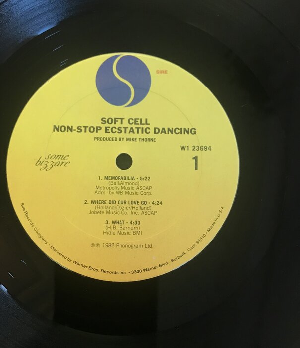 Soft Cell - Non Stop Ecstatic Dancing (Columbia House) - W1 23694 1 B - Vinyl EP (USED)