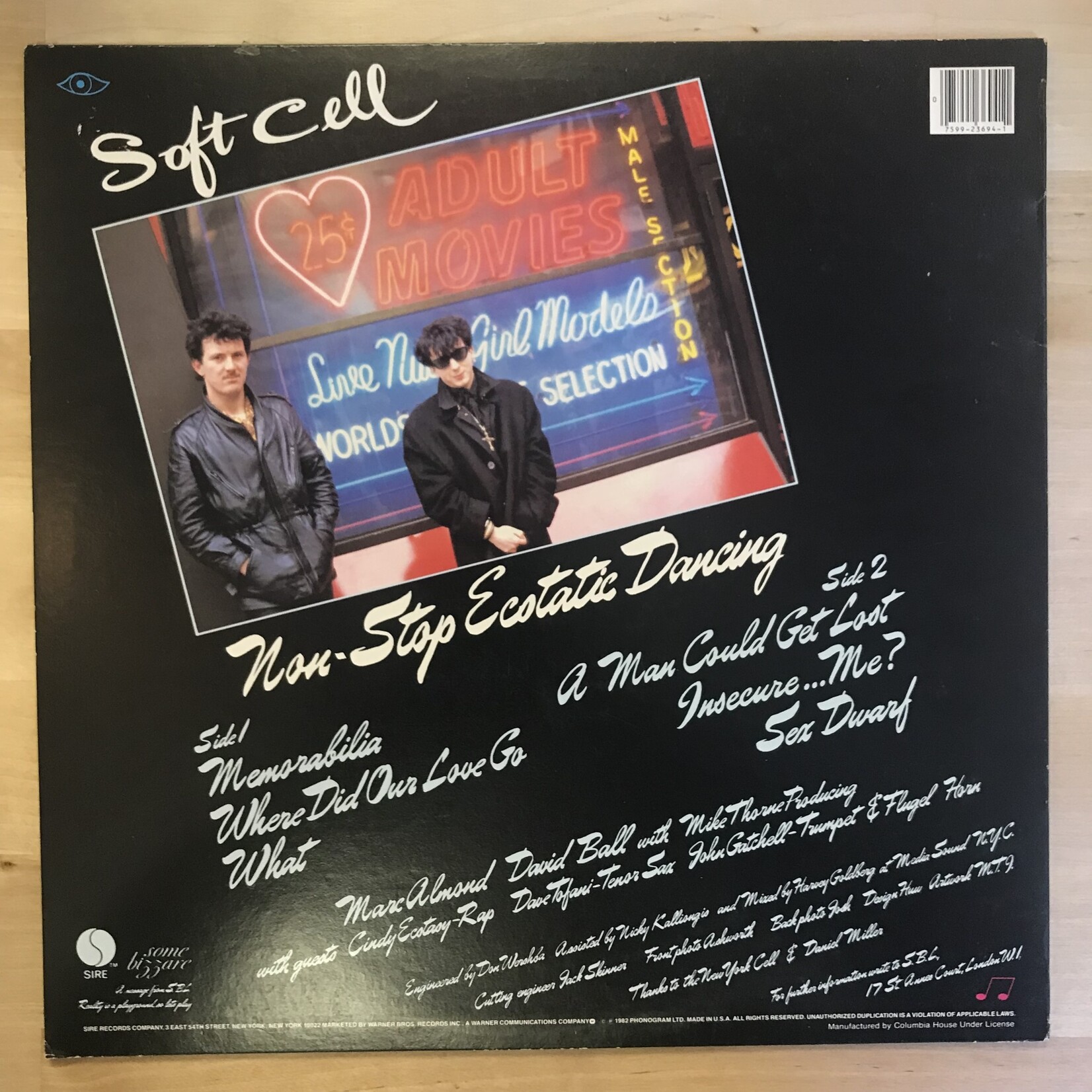 Soft Cell - Non Stop Ecstatic Dancing (Columbia House) - W1 23694 1 B - Vinyl EP (USED)